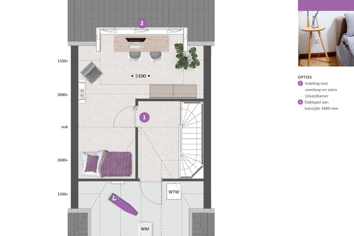 Foto 11 van Tussenwoning type H (Bouwnr. 175)
