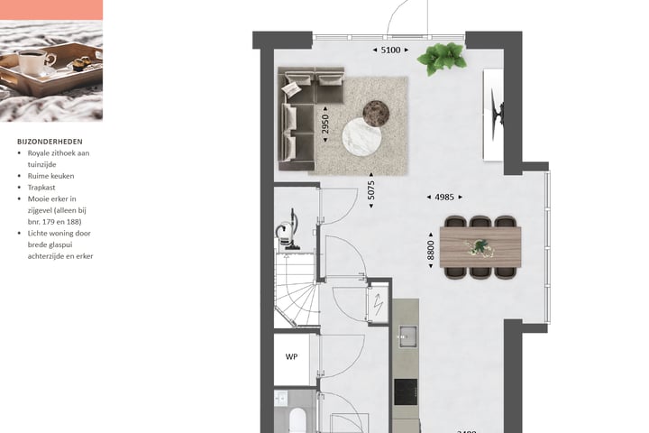 Foto 9 van Tussenwoning type G (Bouwnr. 173)