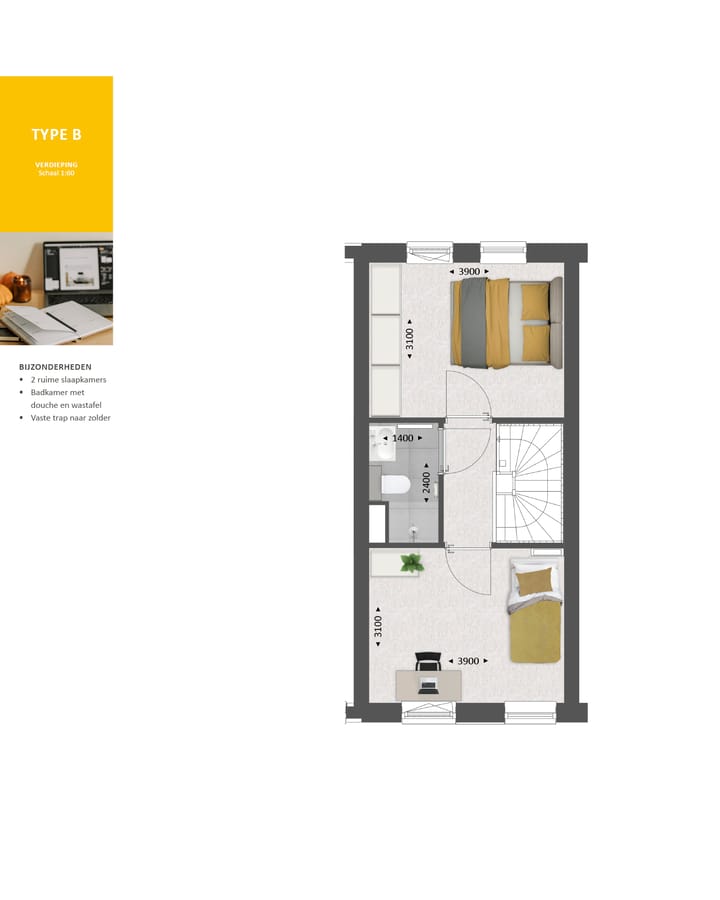 Photo 8 of Tussenwoning type B (Bouwnr. 187)