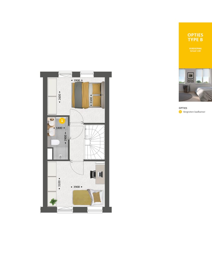 Photo 9 of Tussenwoning type B (Bouwnr. 187)
