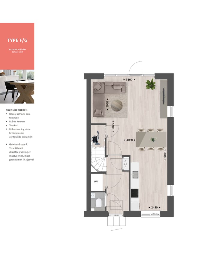 Foto 7 van Hoekwoning type K (Bouwnr. 188)