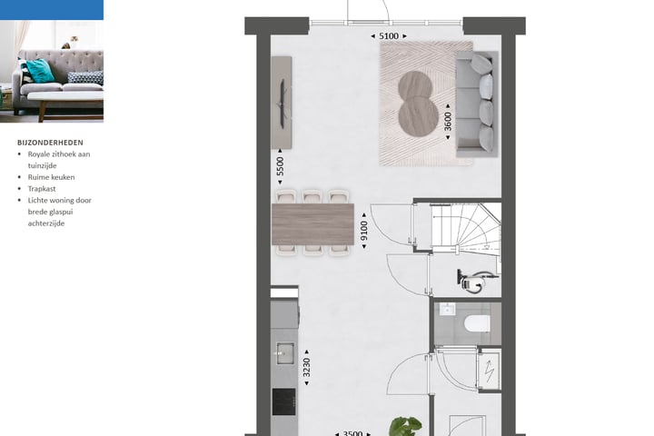 Foto 4 van Tussenwoning type L (Bouwnr. 180)