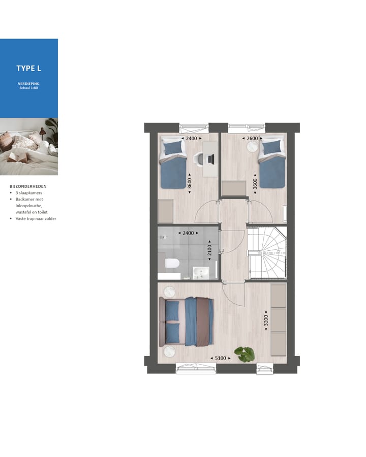 Photo 6 of Tussenwoning type L (Bouwnr. 180)