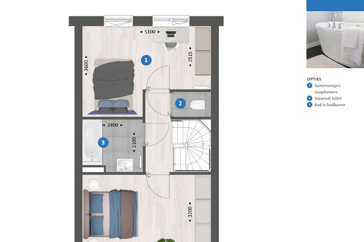 Foto 7 van Tussenwoning type L (Bouwnr. 180)