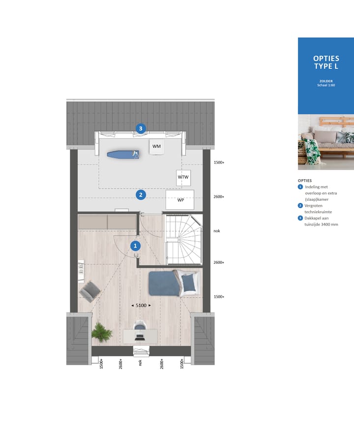 Photo 9 of Tussenwoning type L (Bouwnr. 180)