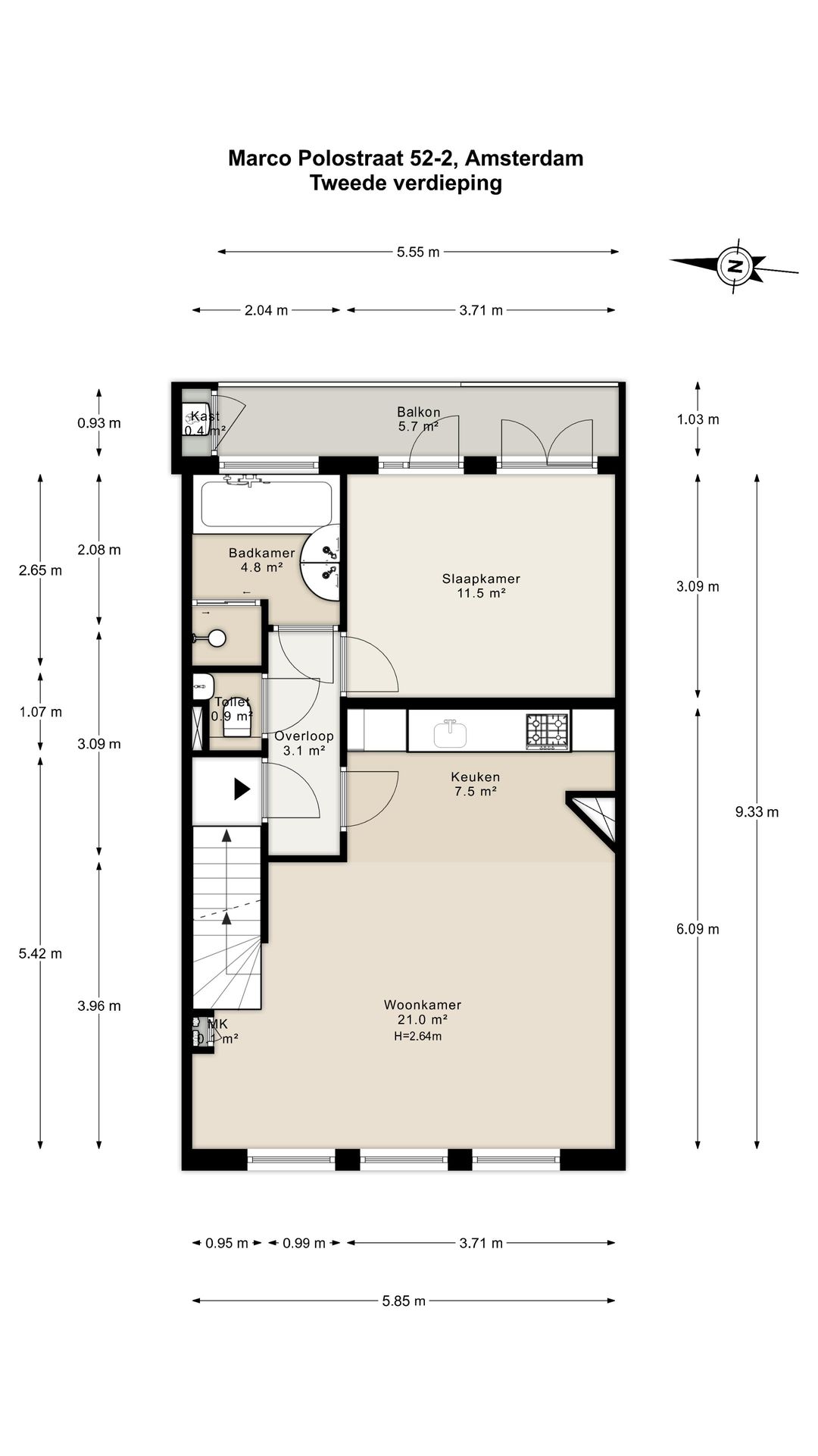 Foto 23 van Marco Polostraat 52-2