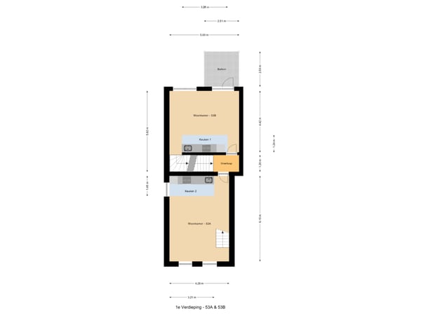 1e Verdieping - 53A & 53B