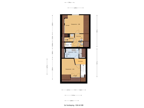 2e Verdieping - 53A & 53B