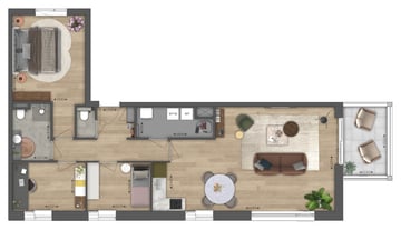 Foto van Appartement - Type B4 Portiekflat