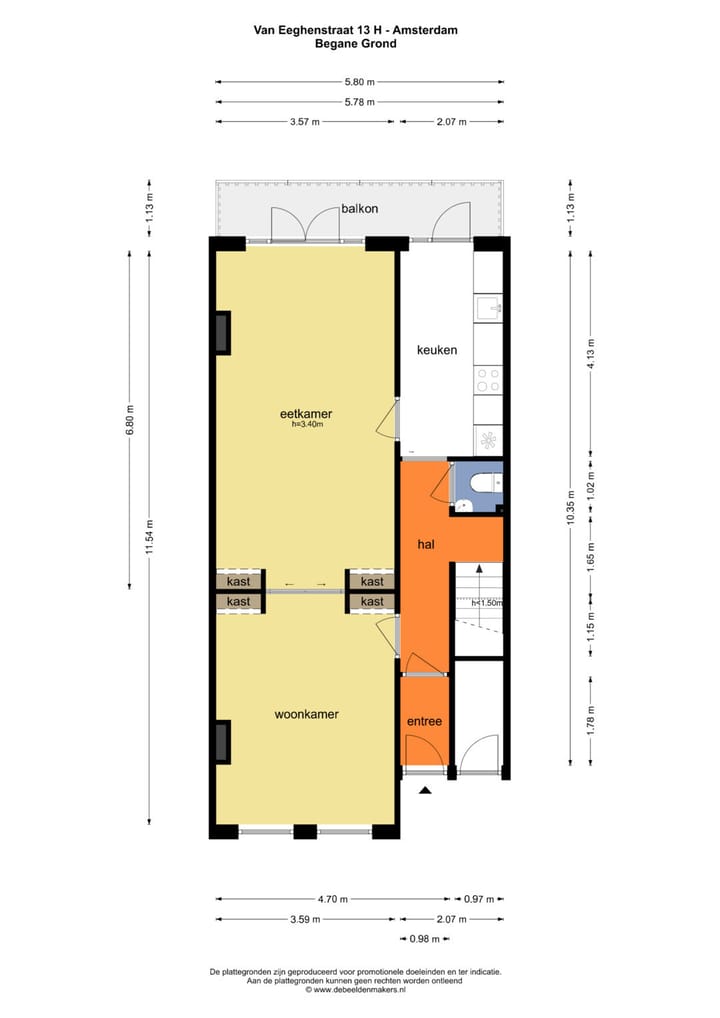 Foto 55 van Van Eeghenstraat 13-H