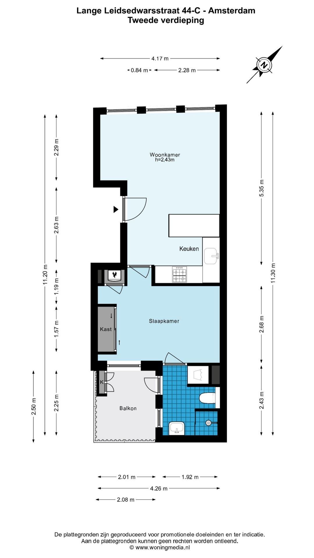Foto 31 van Lange Leidsedwarsstraat 44-C