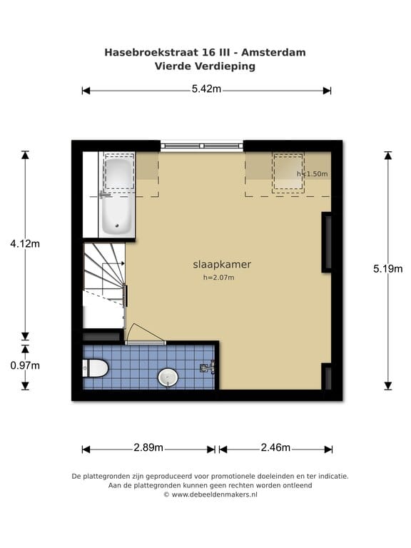 Foto 16 van Hasebroekstraat 16-3