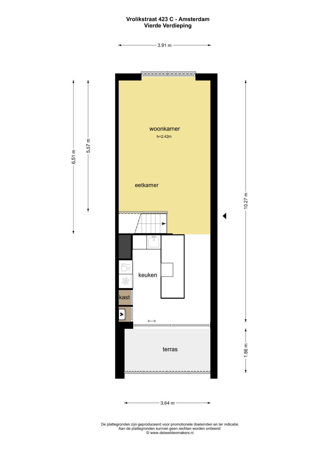 Foto 33 van Vrolikstraat 423-C