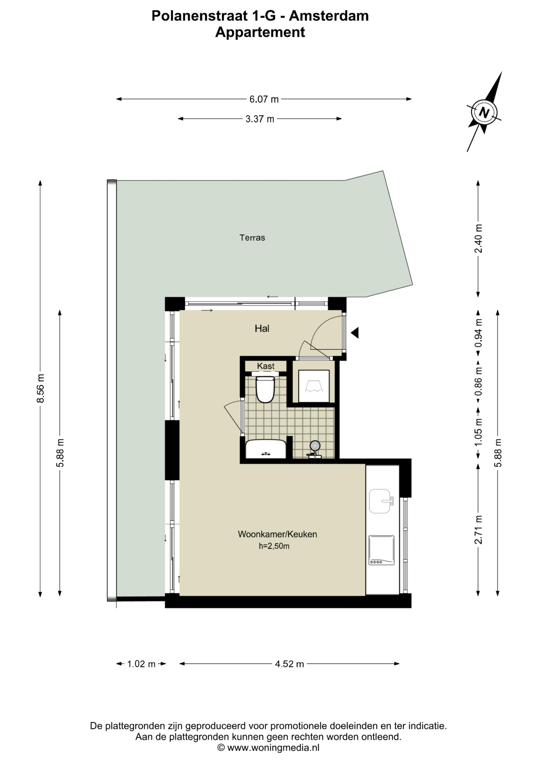 Foto 33 van Polanenstraat 1-G