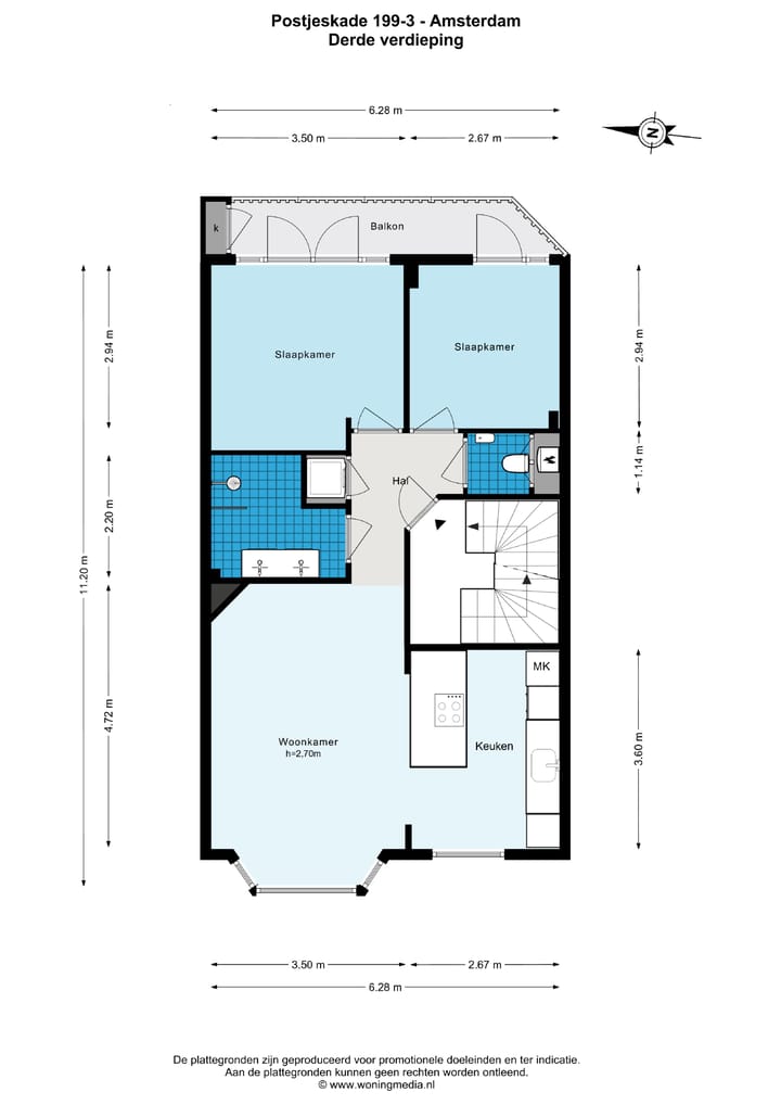 Foto 35 van Postjeskade 199-3