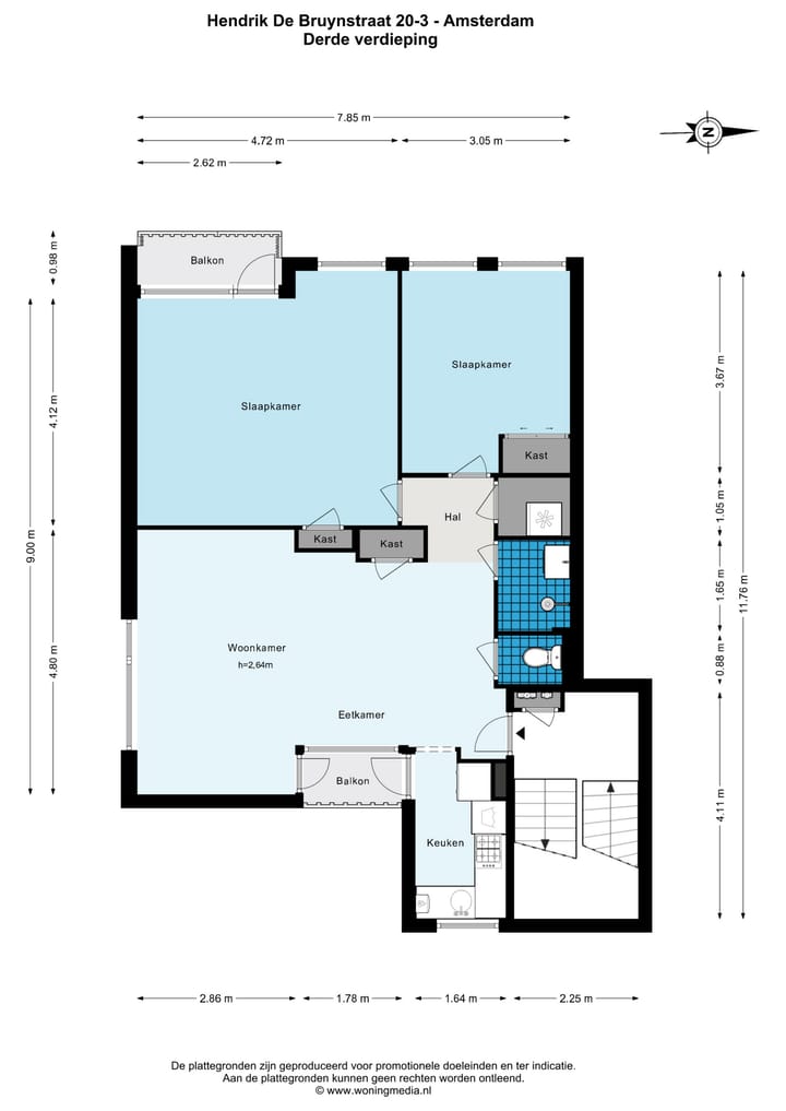 Foto 25 van Hendrik de Bruynstraat 20-3