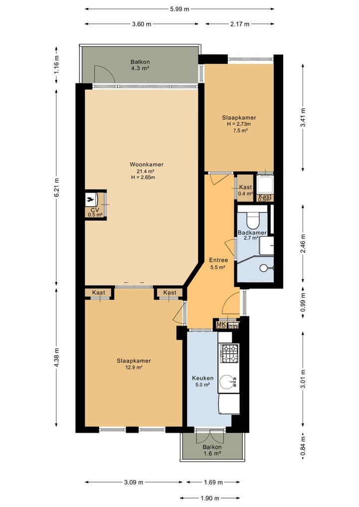 Foto 34 van Roo-Valkstraat 10-C