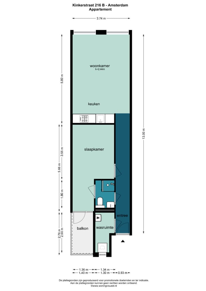 Foto 31 van Kinkerstraat 216-B