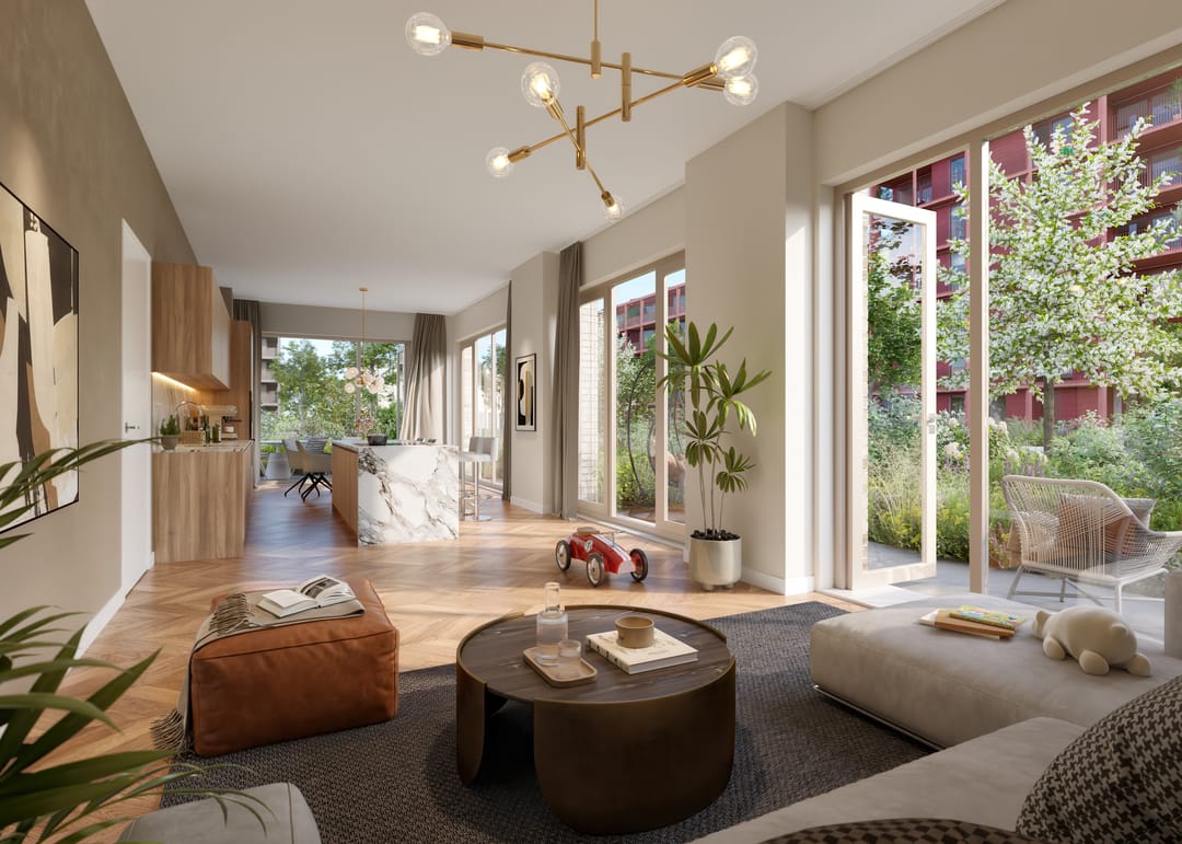 Foto 4 van Blossem Edison - 22 stadswoningen met terras - Openhuis 2 april 17:00-18:00!  