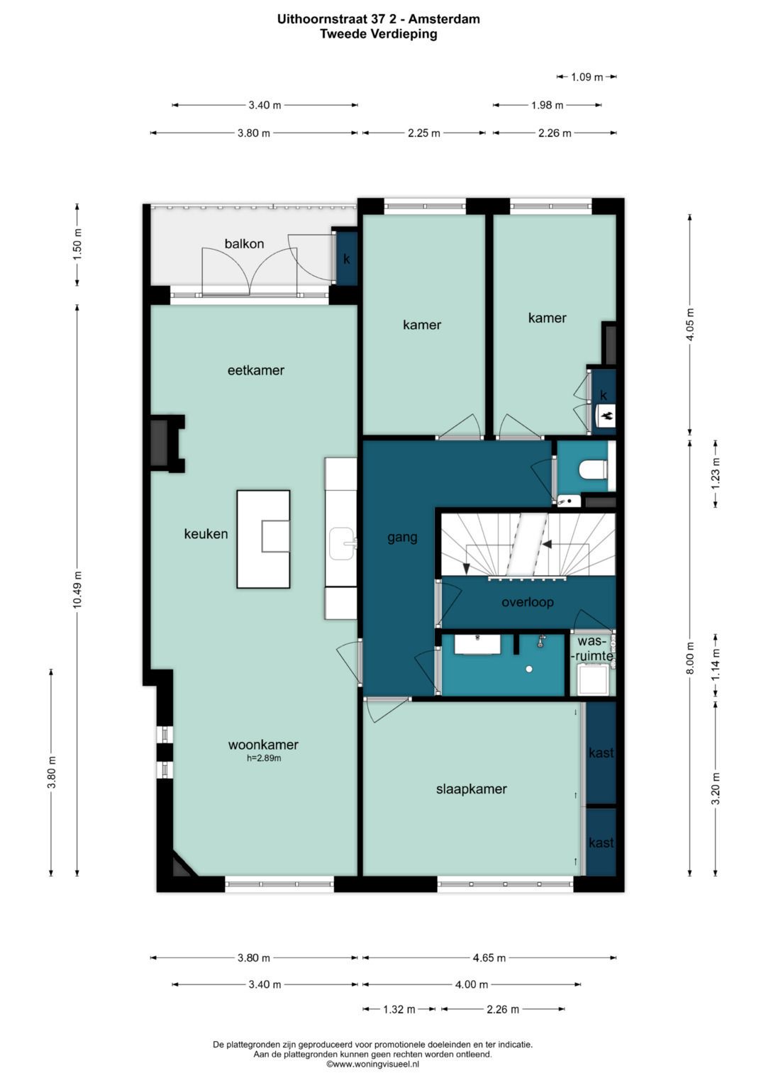 Foto 30 van Uithoornstraat 37-2