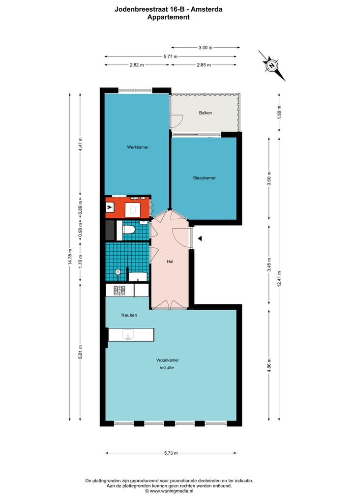 Foto 28 van Jodenbreestraat 16-B