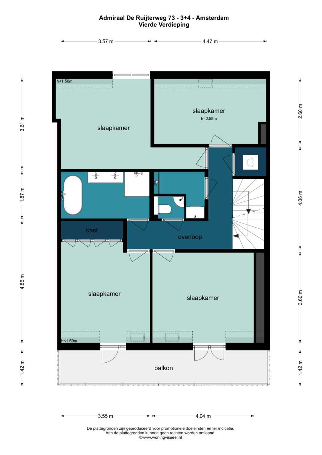 Foto 51 van Admiraal De Ruijterweg 73-3
