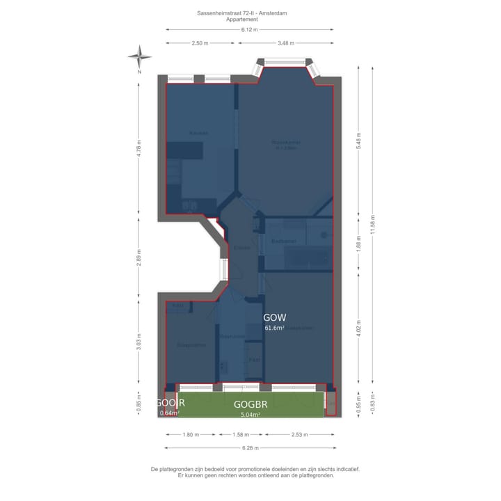 Foto 40 van Sassenheimstraat 72-2