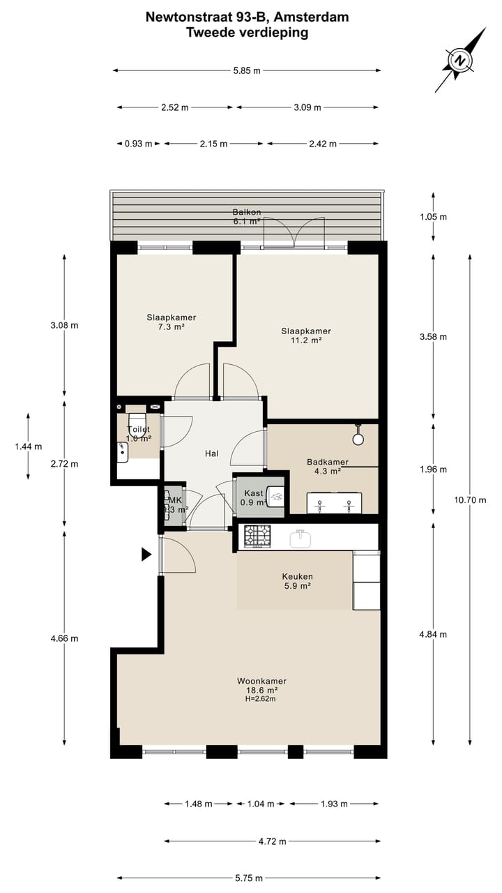 Photo 28 of Newtonstraat 93-B