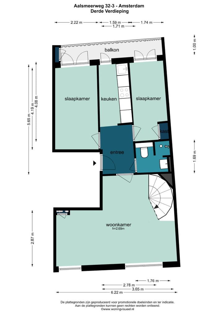 Foto 27 van Aalsmeerweg 32-3