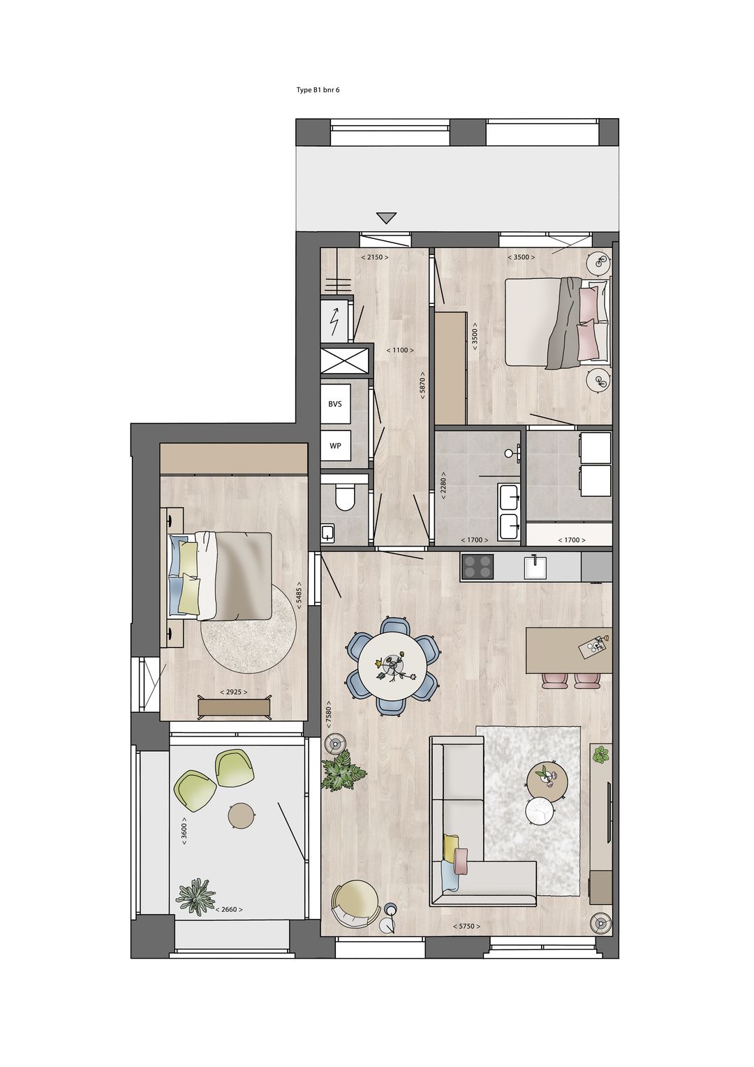 Foto 2 van Type B (Bouwnr. 6)