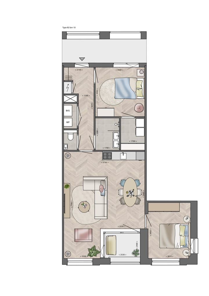 Foto 2 van Type B (Bouwnr. 10)