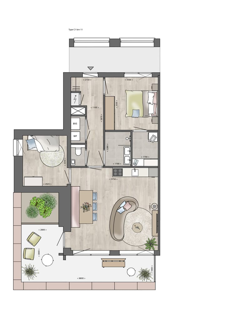 Foto 2 van Type C (Bouwnr. 11)