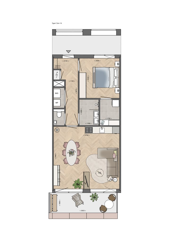 Foto 2 van Type C (Bouwnr. 12)