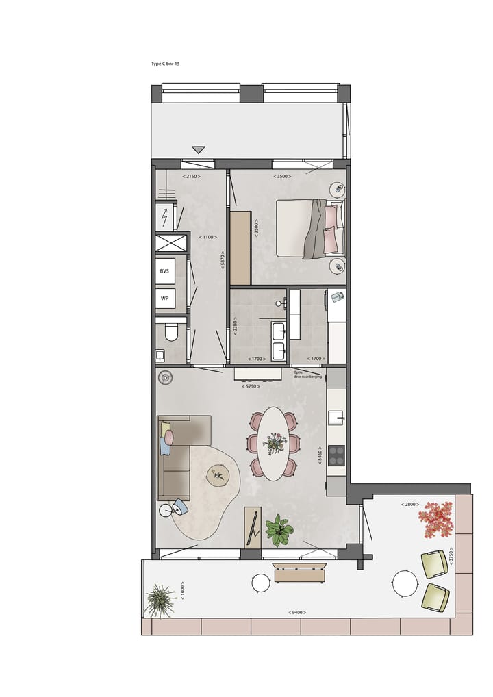 Foto 2 van Type C (Bouwnr. 15)