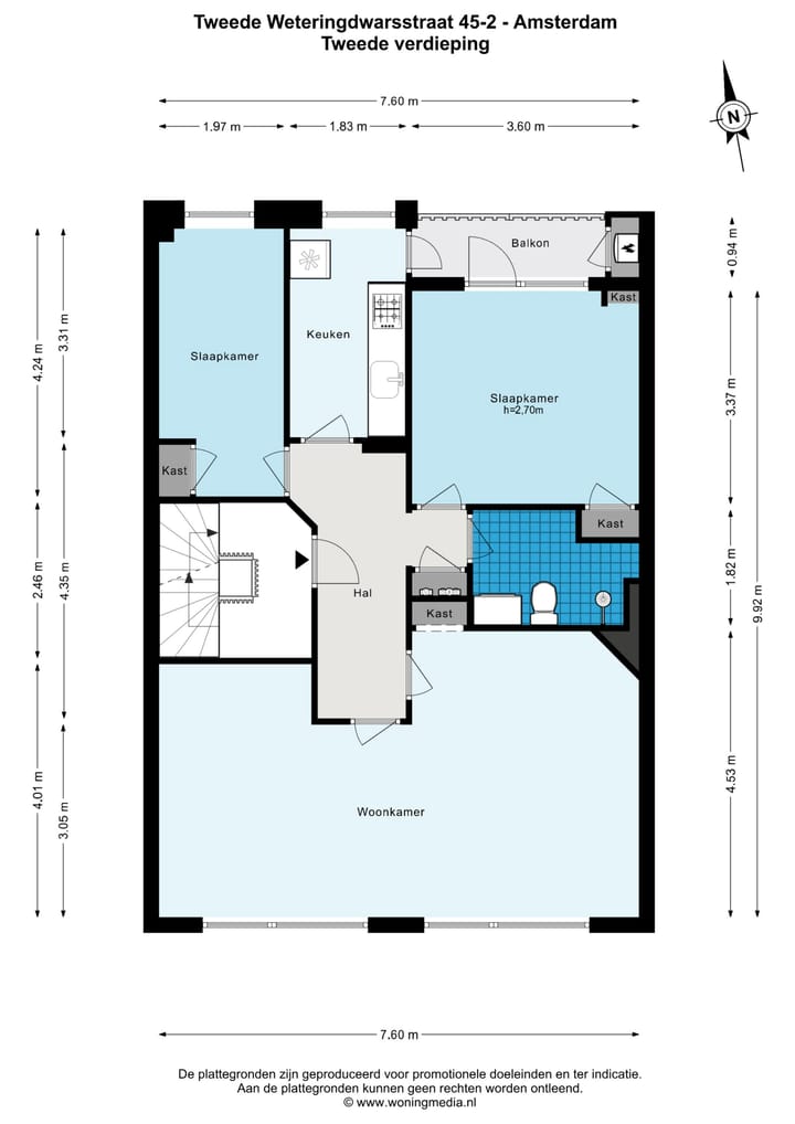 Foto 27 van Tweede Weteringdwarsstraat 45-2