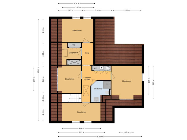 1e verdieping woning