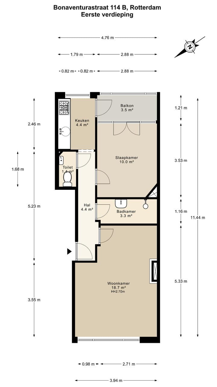 Foto 23 van Bonaventurastraat 114-B