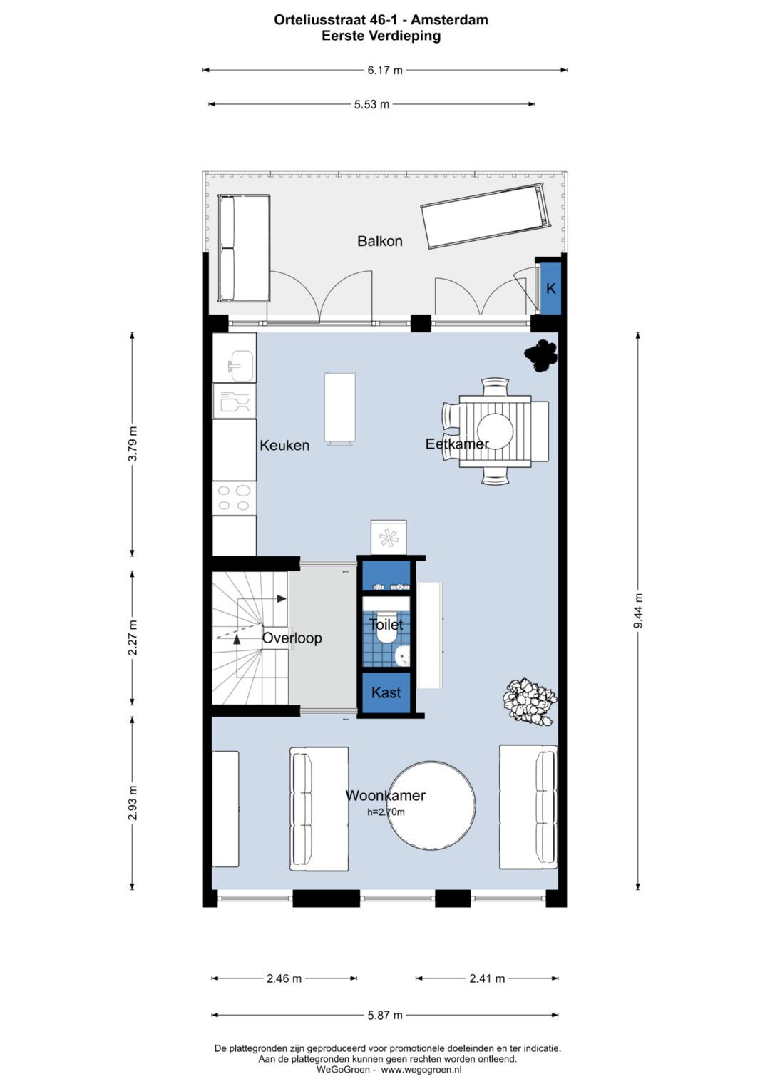 Photo 57 of Orteliusstraat 46-1