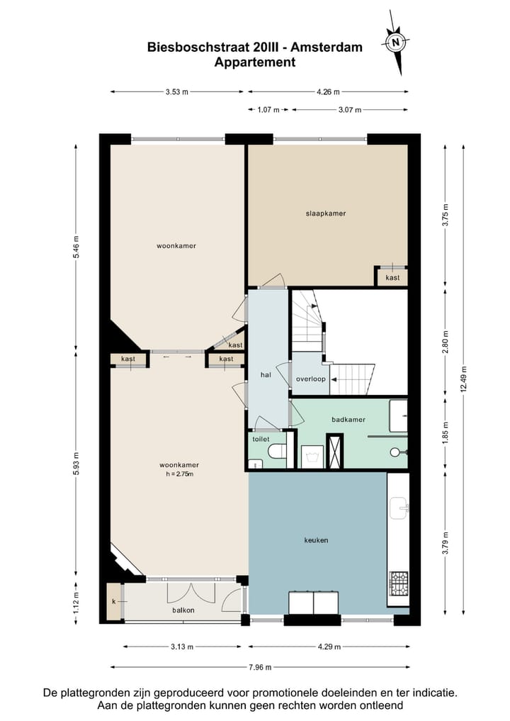 Foto 28 van Biesboschstraat 20-3