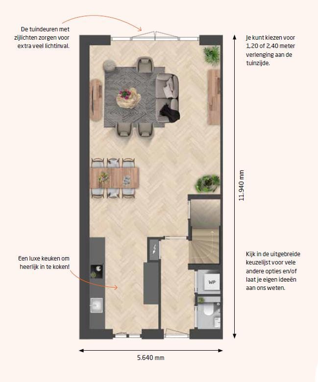 Photo 3 of Kollen aan het Groen | Hoekwoning (Bouwnr. 28)