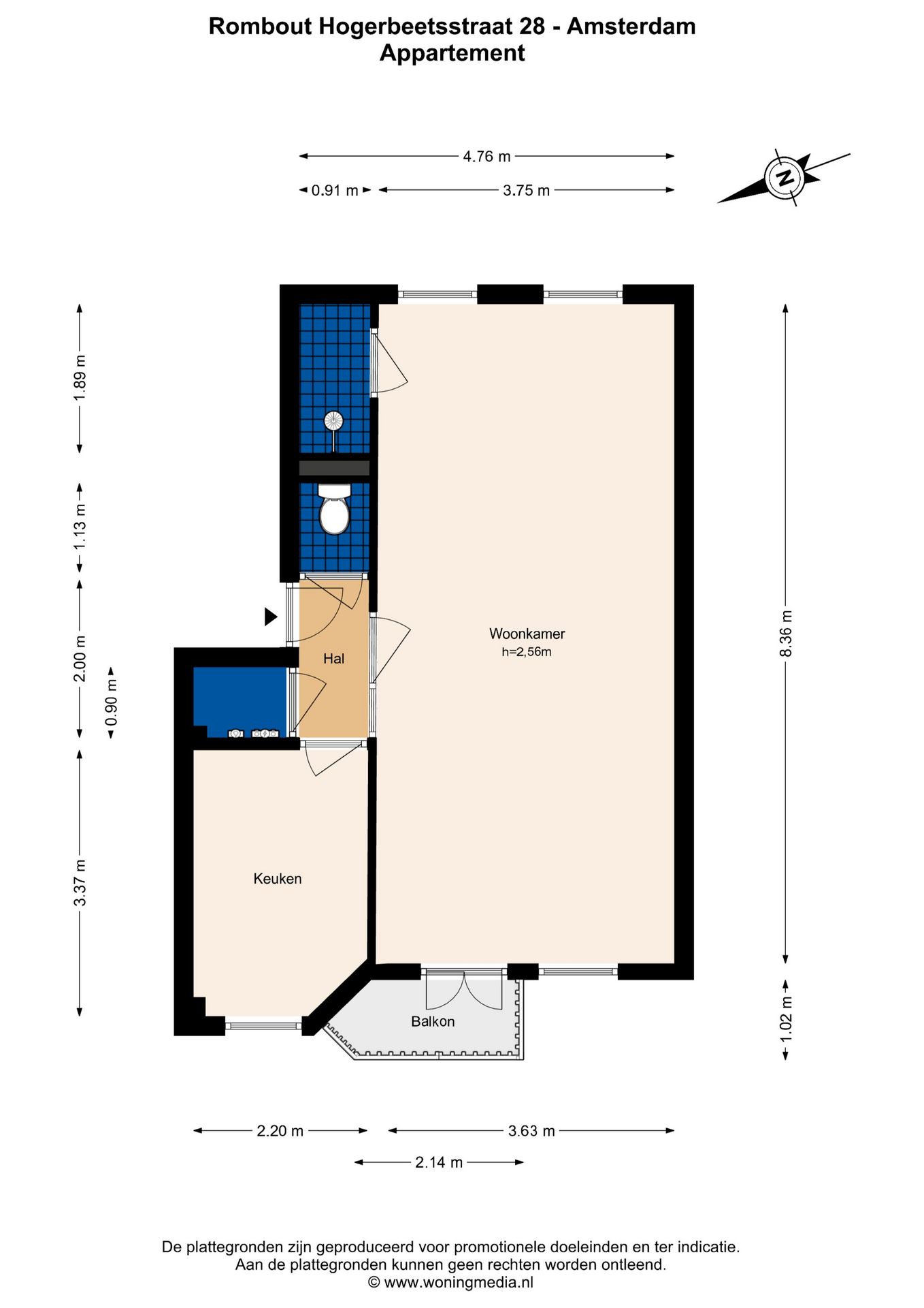 Foto 15 van Rombout Hogerbeetsstraat 28-2