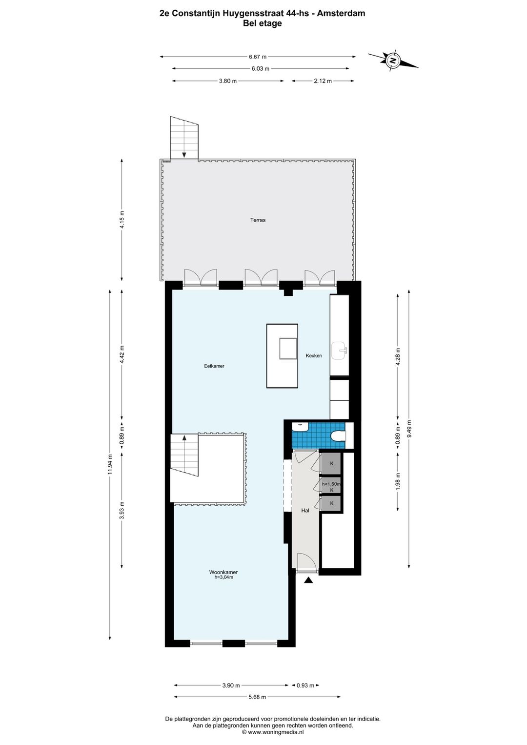 Foto 32 van Tweede Constantijn Huygensstraat 44-A