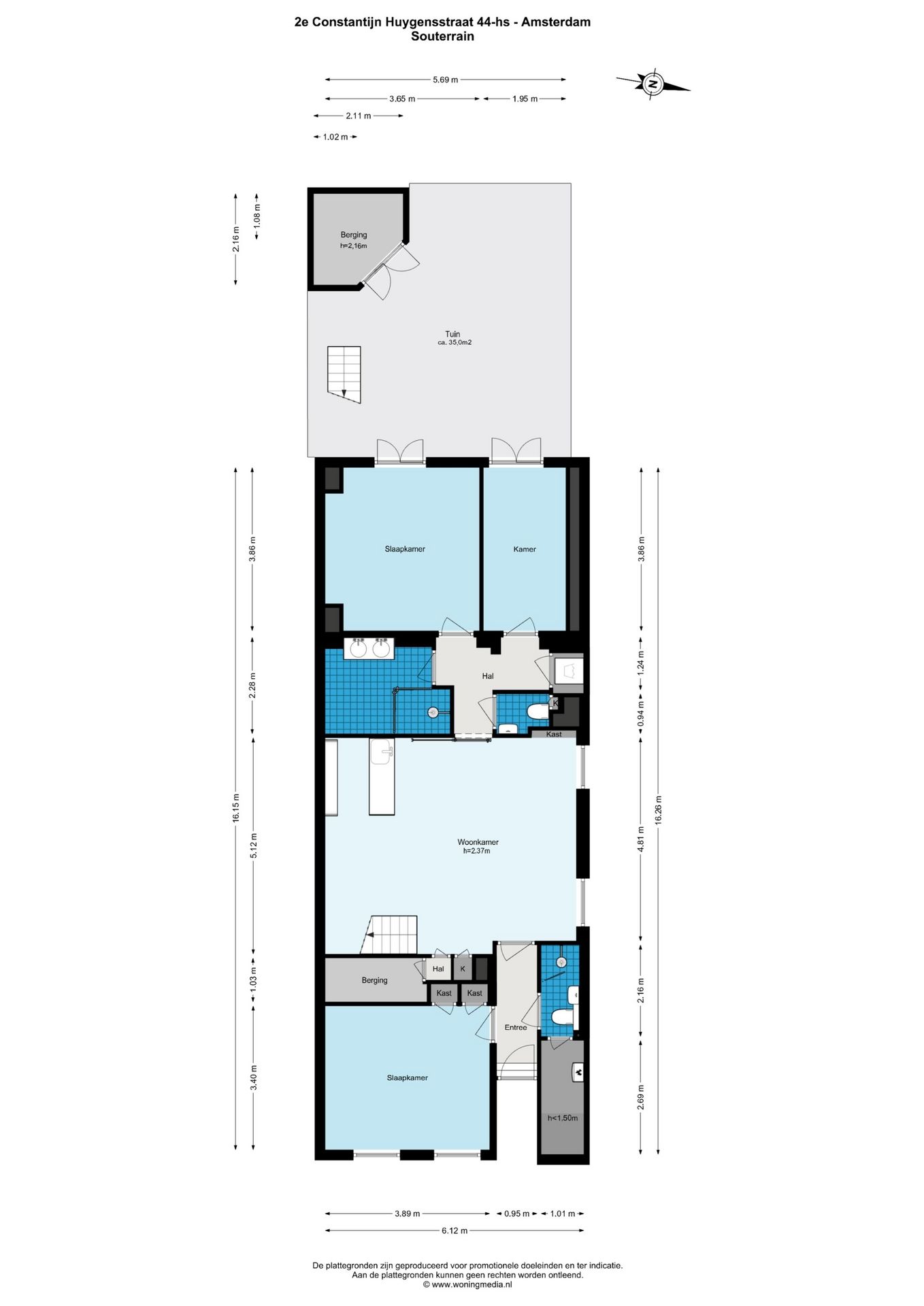 Foto 33 van Tweede Constantijn Huygensstraat 44-A