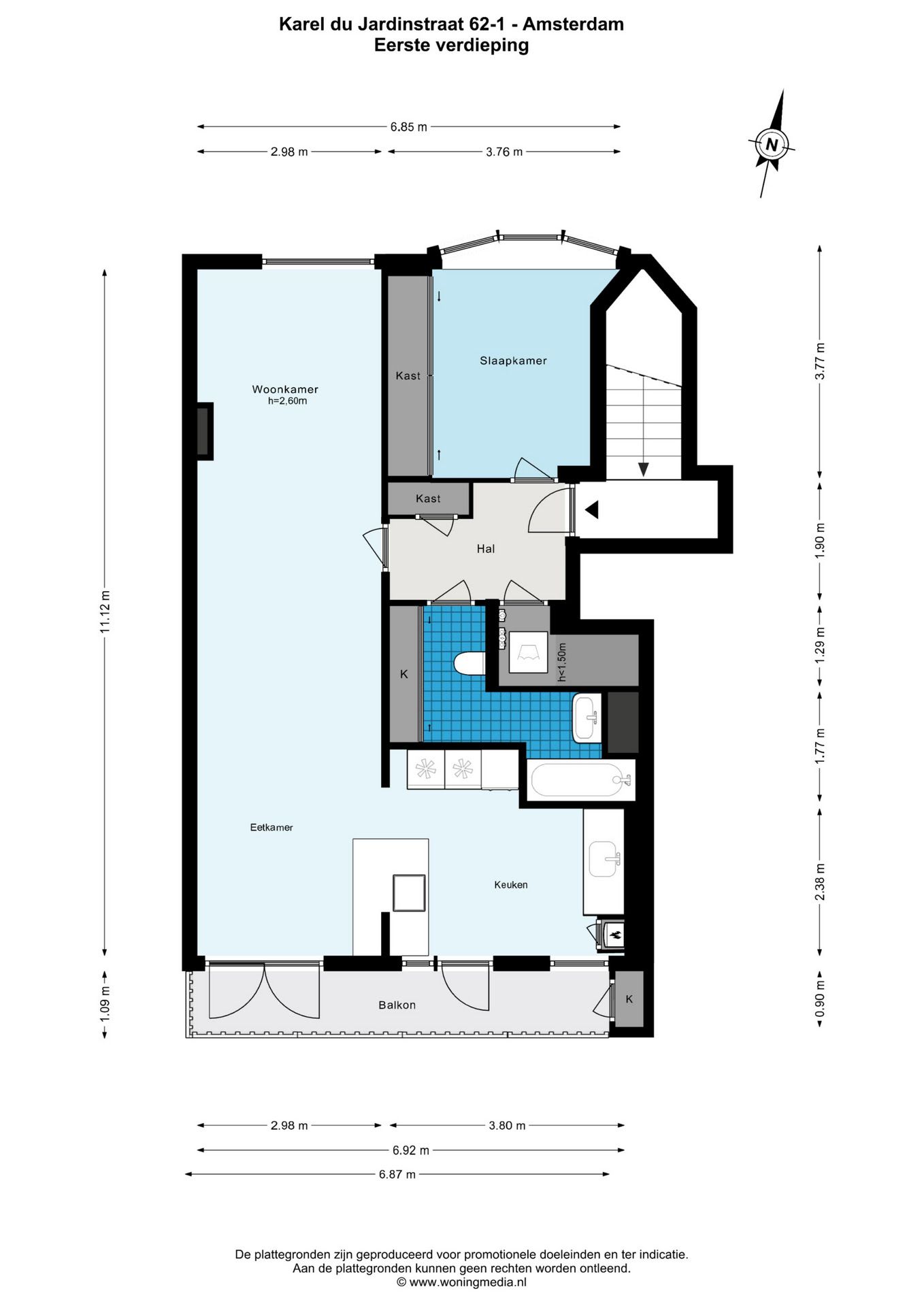 Foto 34 van Karel du Jardinstraat 62-1