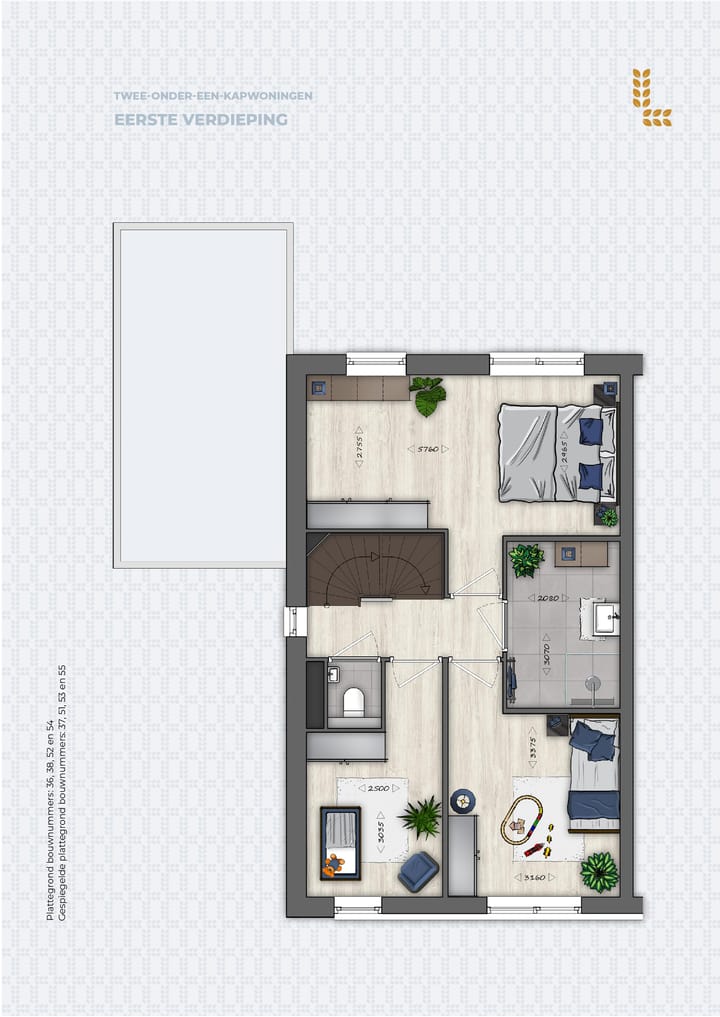 Photo 7 of Twee-onder-een-kapwoning (Bouwnr. 55)