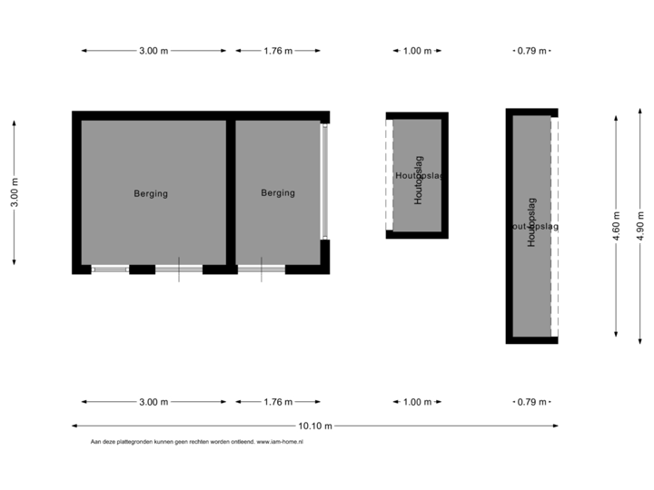 Tuinhuis + overkapping
