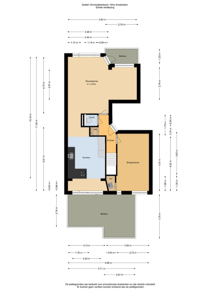 Foto 47 van Gulden Winckelplantsoen 10-H
