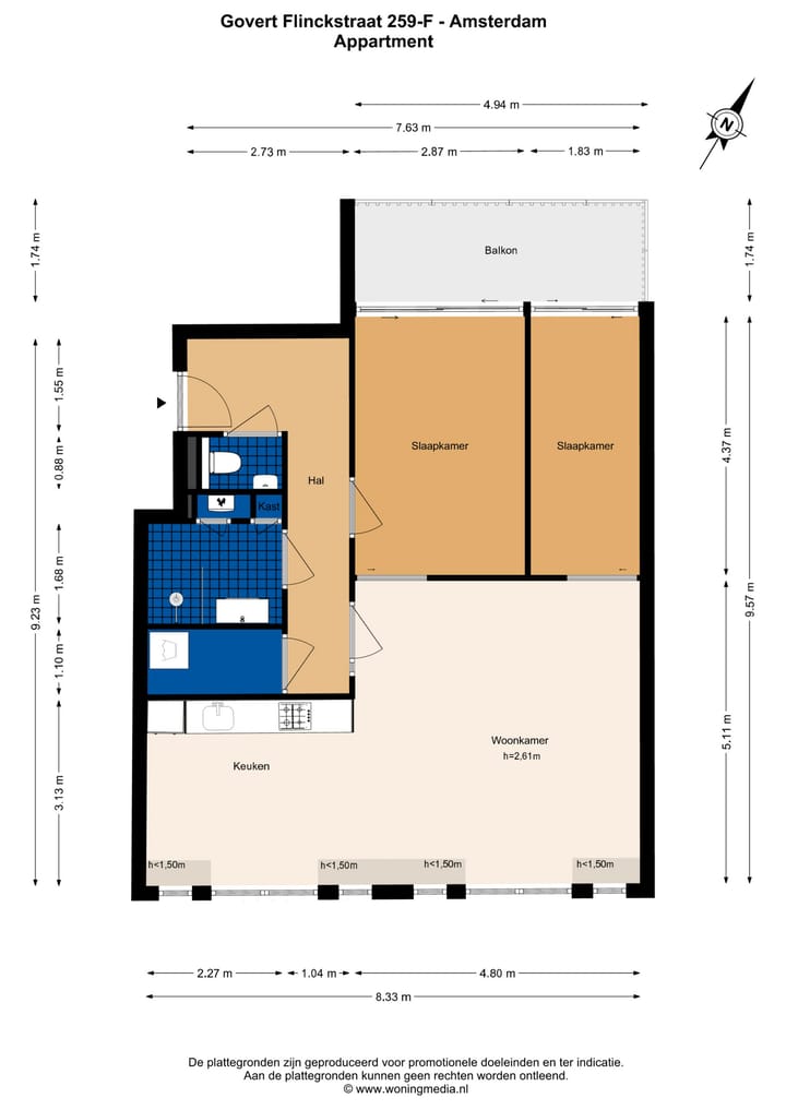 Foto 29 van Govert Flinckstraat 259-F