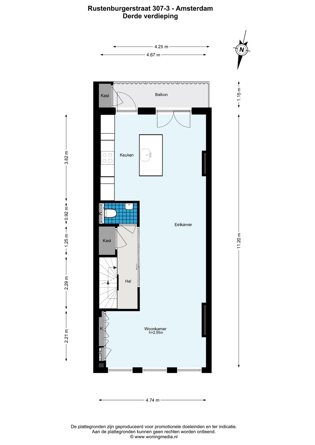 Foto 31 van Rustenburgerstraat 307-3