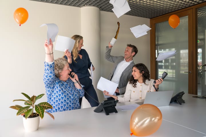 Een promotiefoto voor op kantoor